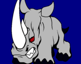 Dibujo Rinoceronte II pintado por dannapop