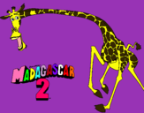 Dibujo Madagascar 2 Melman 2 pintado por favis