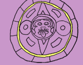 Dibujo Calendario maya pintado por btthfhj