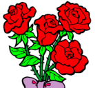 Dibujo Ramo de rosas pintado por miriamsilvia