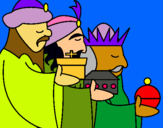Dibujo Los Reyes Magos 3 pintado por magos 