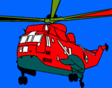 Dibujo Helicóptero al rescate pintado por javyer