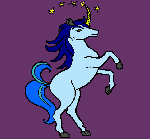 Dibujo Unicornio pintado por Danuu