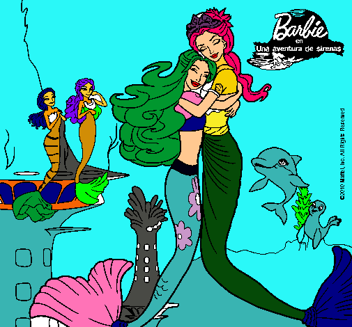 Barbie sirena y la reina sirena