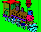 Dibujo Tren pintado por katherinee