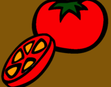 Dibujo Tomate pintado por Kikin