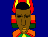 Dibujo Máscara africana pintado por Adelpho
