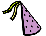 Dibujo Sombrero de cumpleaños pintado por lulis