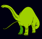 Dibujo Braquiosaurio II pintado por pillin