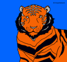 Dibujo Tigre pintado por tigreselvati