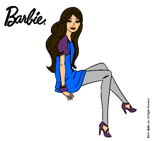 Barbie sentada