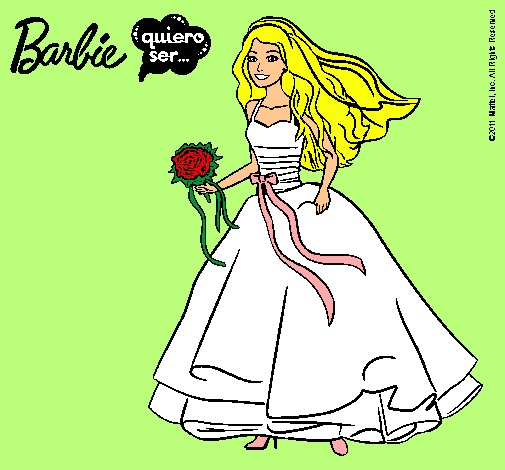 Barbie vestida de novia