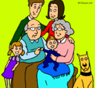 Dibujo Familia pintado por chanchip