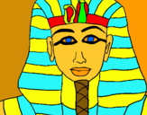 Dibujo Tutankamon pintado por rubensara