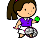 Dibujo Chica tenista pintado por gemma17