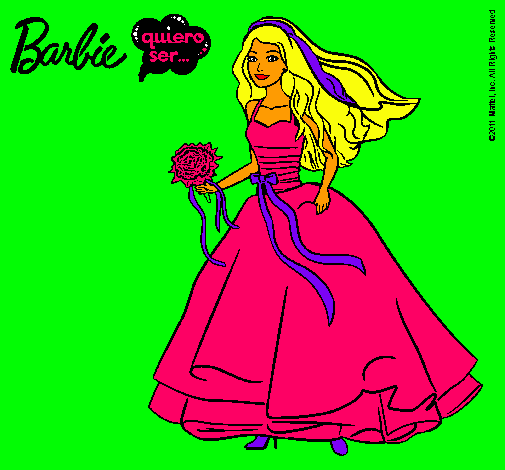 Barbie vestida de novia