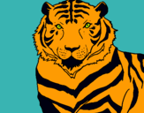 Dibujo Tigre pintado por sanjuana