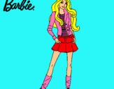 Dibujo Barbie juvenil pintado por barbiegirls