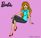 Dibujo Barbie moderna pintado por nema