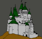 Dibujo Castillo medieval pintado por chacarron
