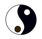 Dibujo Yin y yang pintado por fcbetof