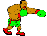 Dibujo Boxeador pintado por sam28