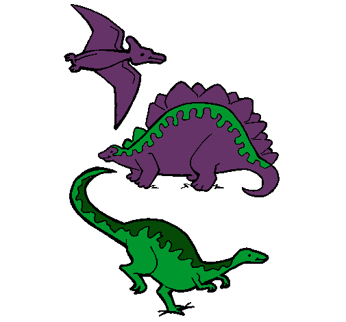 Tres clases de dinosaurios