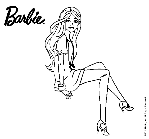 Barbie sentada