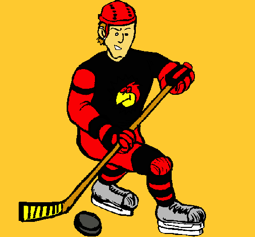 Dibujo Jugador de hockey sobre hielo pintado por Gerardo222