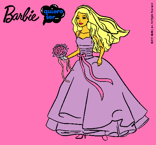 Barbie vestida de novia