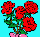 Dibujo Ramo de rosas pintado por MIREIAJUNYEN