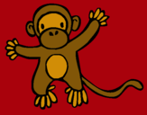 Dibujo Mono pintado por celin