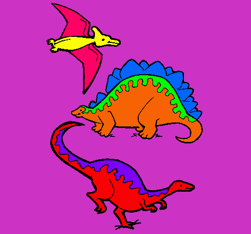 Tres clases de dinosaurios