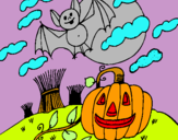 Dibujo Paisaje de Halloween pintado por elias7899455