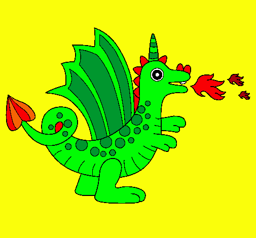 Dibujo Dragón alegre II pintado por emixD