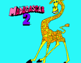 Dibujo Madagascar 2 Melman pintado por GUILLERMINA1