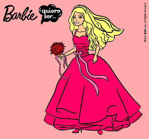 Barbie vestida de novia