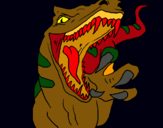 Dibujo Velociraptor II pintado por alejando