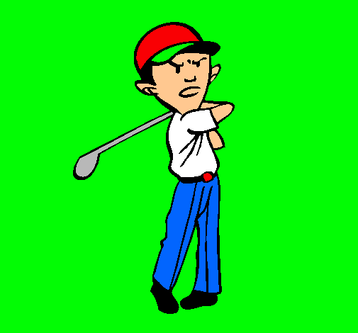 Dibujo Jugador de golf pintado por 699alerive