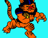 Dibujo Jugador tigre pintado por  stgsetgi9pi