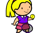 Dibujo Chica tenista pintado por jcugvjub