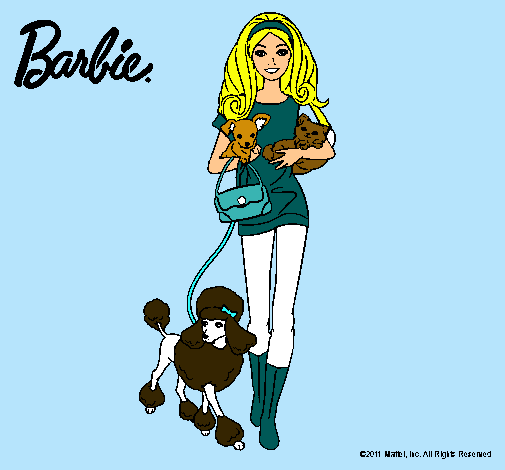 Barbie con sus mascotas