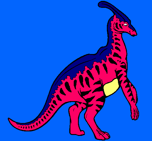 Parasaurolofus con rayas