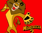 Dibujo Madagascar 2 Alex 2 pintado por edwuar