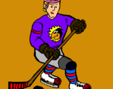 Dibujo Jugador de hockey sobre hielo pintado por GOOOOOOOOOOO