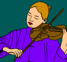 Dibujo Violinista pintado por nerea17
