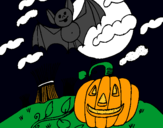 Dibujo Paisaje de Halloween pintado por aaalex