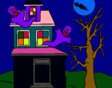 Dibujo Casa fantansma pintado por HGGGHKL