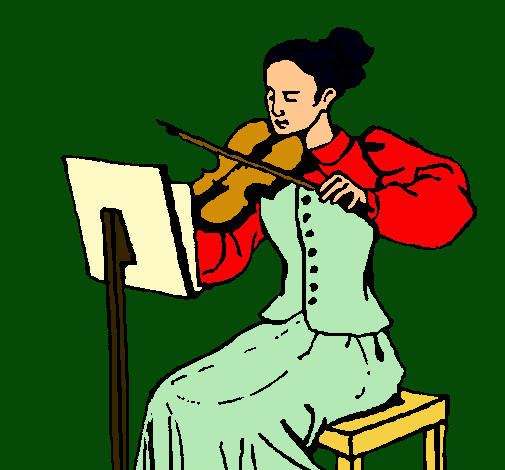 Dama violinista