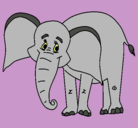 Dibujo Elefante feliz pintado por patymeli3